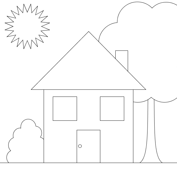 Domy i mieszkania kolorowanki